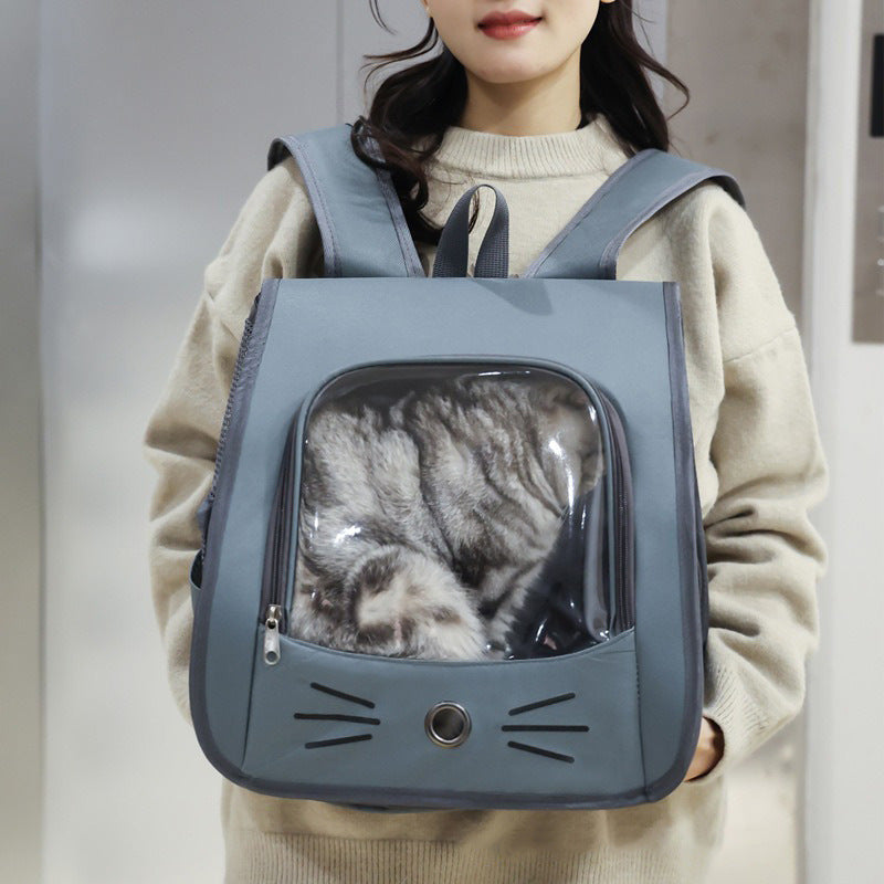 Pet carrier for cat, Cat backpack, breathable bag for cats and small dogs